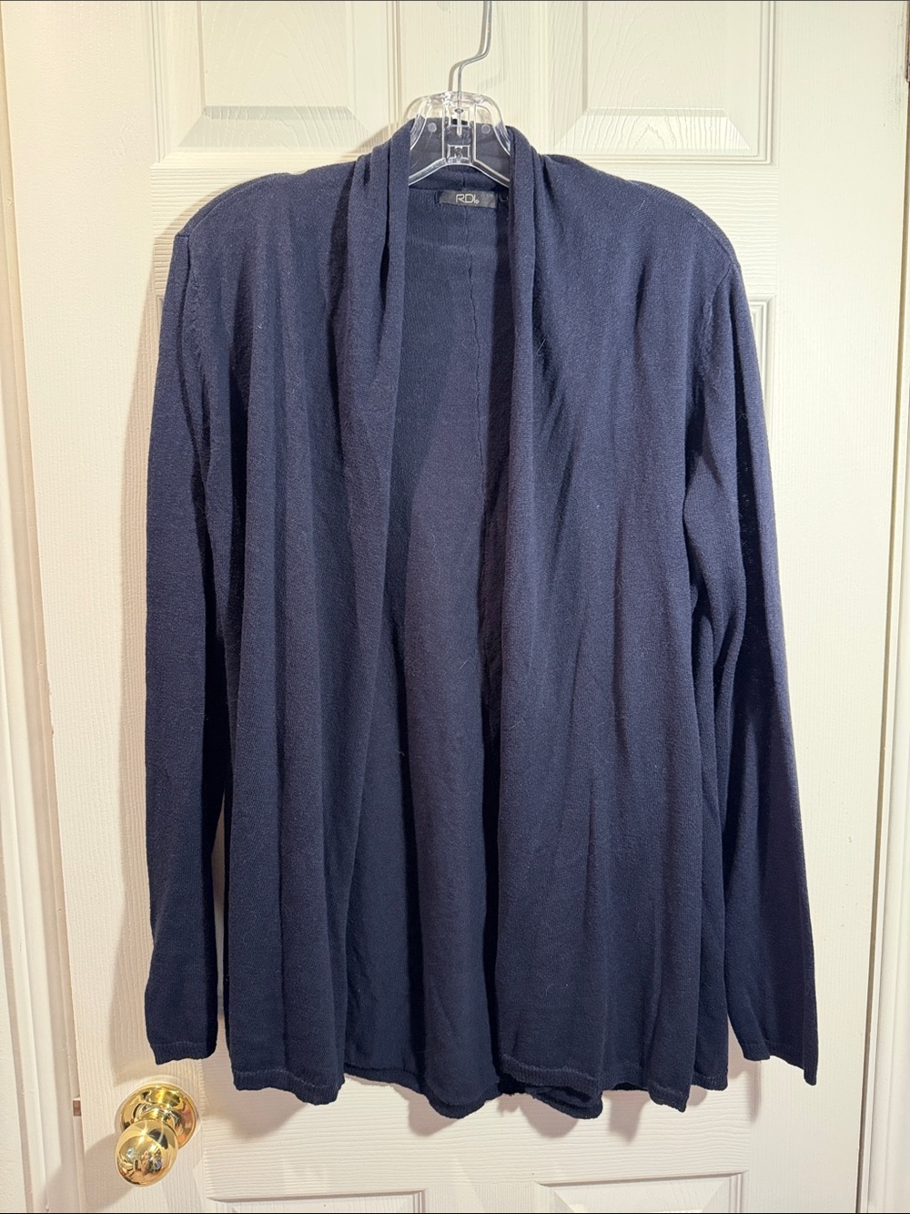 Wonen’s Navy Open-Front Cardigan Sweater